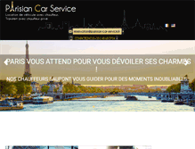 Tablet Screenshot of parisian-car-service.fr